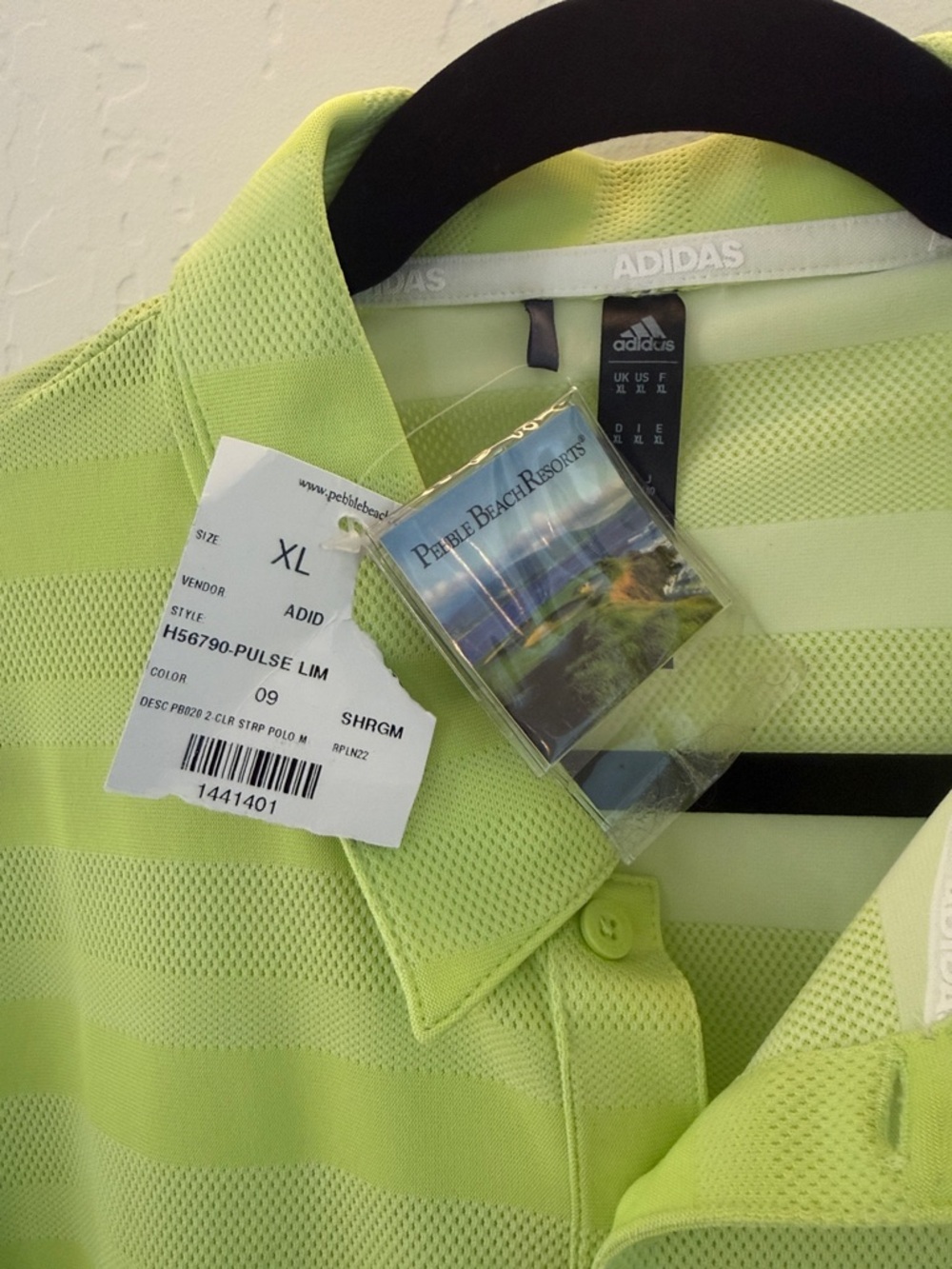 Adidas Pebble Beach Golf Shirt - NWT